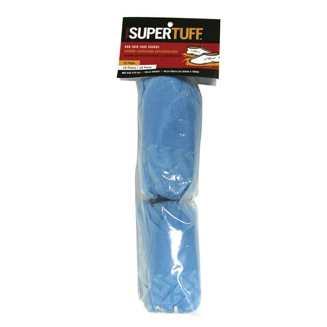 Trimaco SuperTuff Polypropylene Shoe Guards Blue One Size Fits Most 10 pk, 3 Pac
