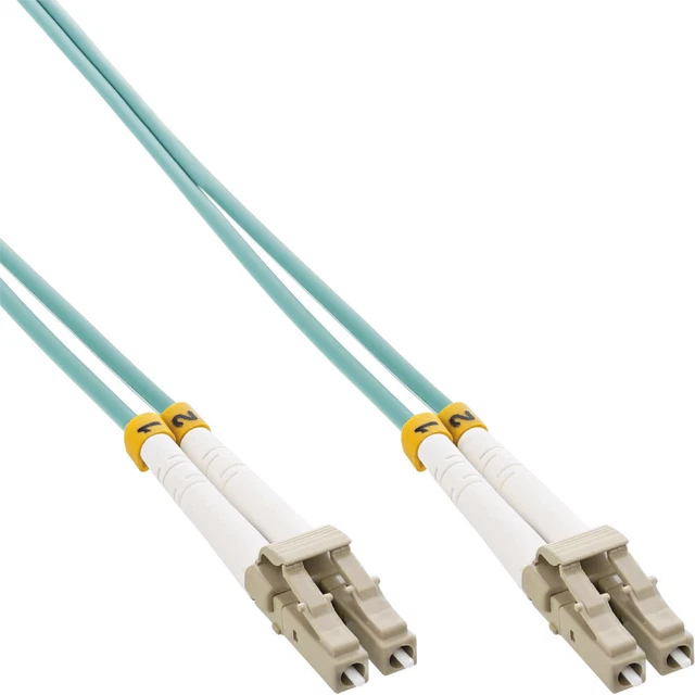 3 cavi duplex InLine® fibra ottica, LC/LC, 50/125μm, OM3, 25 m