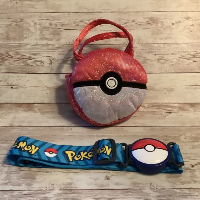 Pokemon Clip N Go Poke Ball Adjustable Belt And WCT Small Tote Bag