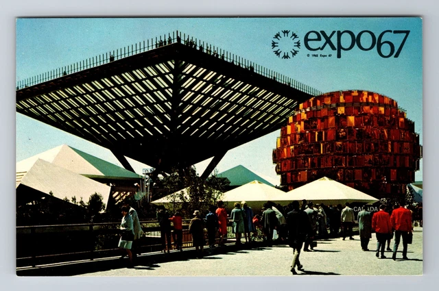 Montreal-Quebec, Canada's Pavilion, Antique, Vintage Postcard
