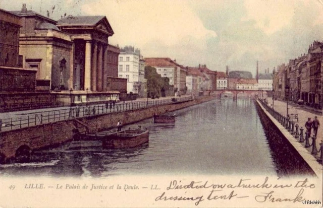 France Lille Le Palais De Justice Et La Deule 1905