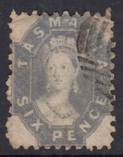 Tasmania 1865-71  SG64  6d Grey-violet  P10  used