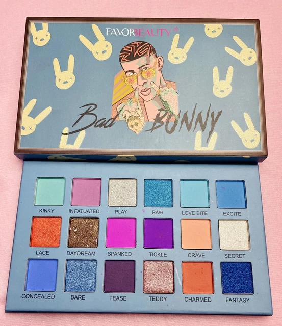 Paleta de sombras de ojos Bad Bunny Favor belleza 18 colores