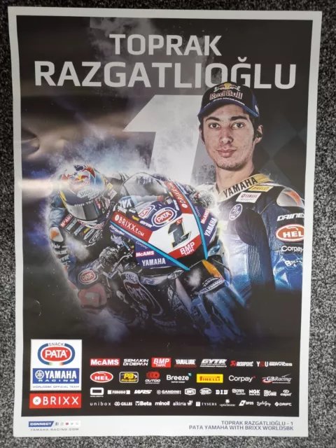toprak razgatlioglu Pata Yamaha World Champion Poster