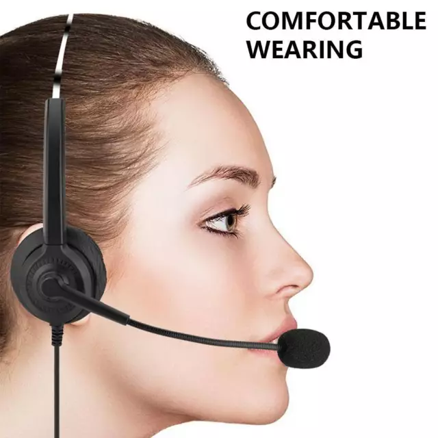 Headset With Microphone for 3‹5mm Call Center Wired Headphones For PC Laptopཊ