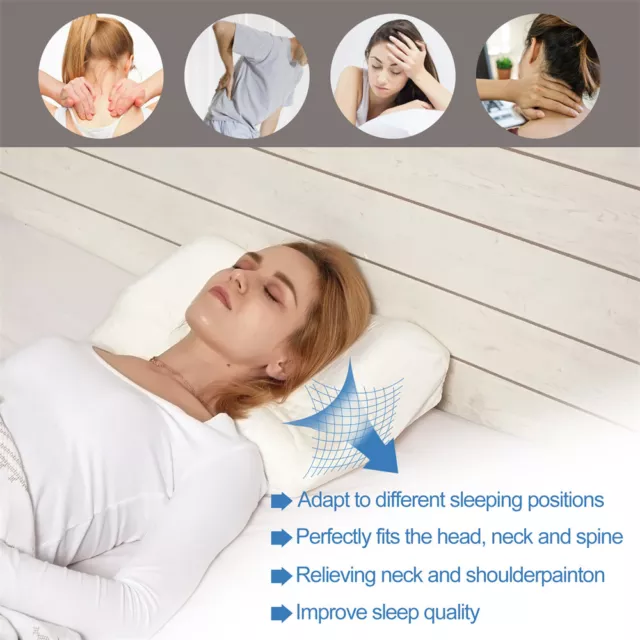 Memory Foam Pillow CPAP Side Sleepers Sleep Apnea Nasal Soft w/ Removable Cover