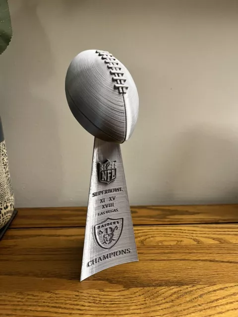 NFL  Las Vegas Raiders Commemorative Lombardi Trophy 25CM Super Bowl