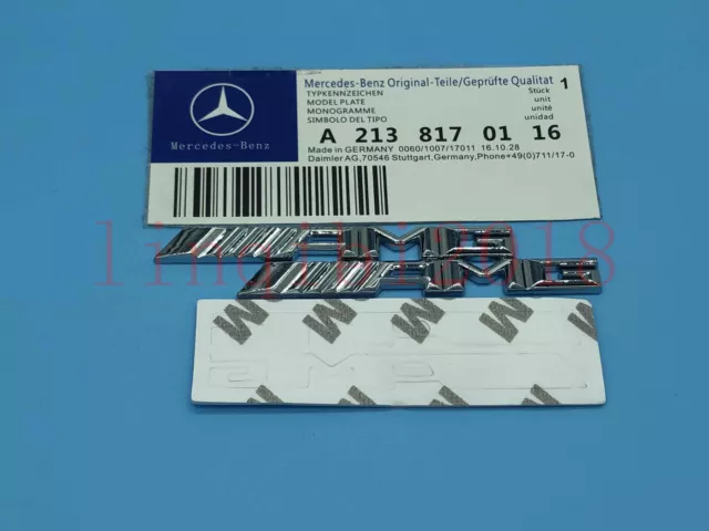 Trumpet Middle Console AMG Letters Emblem Badge Sticker for Mercedes Benz 2pcs