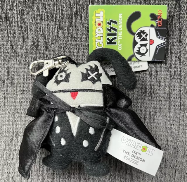 UglyDoll Kiss OX Demon 4.5" Clip On Toy Keychain NWT