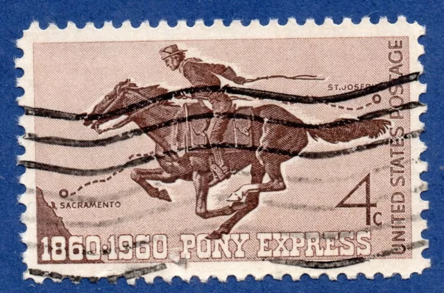 USA - alte Briefmarke  - 4c  "PONY EXPRESS"