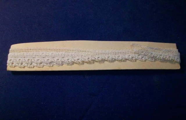 Vintage Fine Delicate Skinny Off White Lace  ~ 40 inches Doll 2