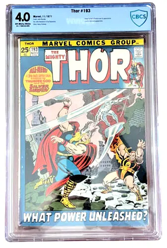 The Mighty Thor #193  Silver Surfer Appearance Cbcs 4.0