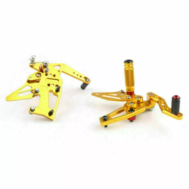 CNC Adjustable Rearsets Footpeg Fit Speed Triple 1050 2011-2014 Gold T9 3