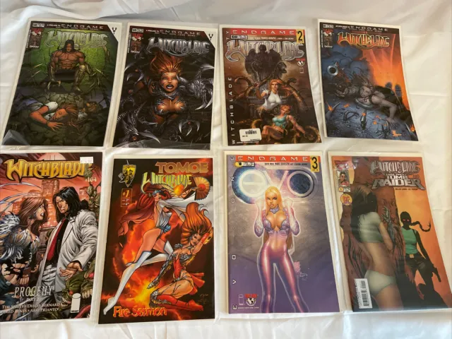 Witchblade Lot With Tomb Raider Tomoe Evo. End Game. Top Cow Comics.