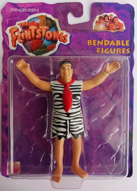 "Figura flexible vintage 1993 Bendy de 5" de la película de los Picapiedra" de Fred Flintstone