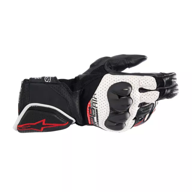 Alpinestars Sp-8 V3 Air Gloves Black White Bright Red - New! Fast Shipping!