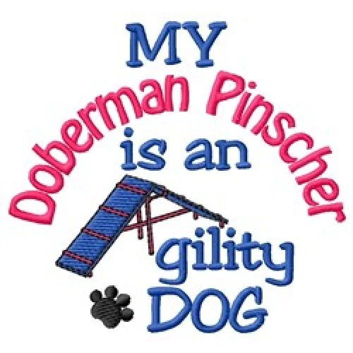 My Doberman Pinscher is An Agility Dog Short-Sleeved Tee - DC2044L