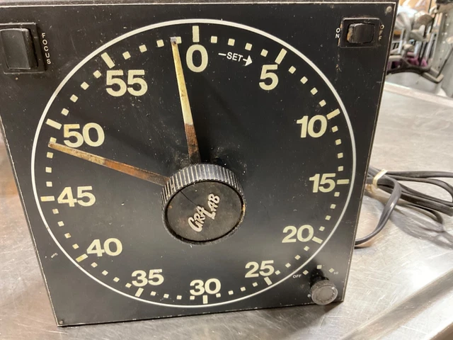 Temporizador de 1 hora vintage GRA LAB modelo 300 brillo cuarto oscuro fotografía USADO