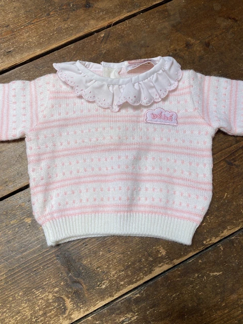 Michael De Leon Baby Girls Vintage Jumper Newborn 0-1 Month 1960s 1970s