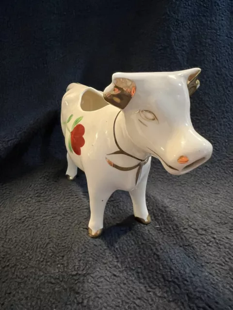 Vintage Porcelain Cow Creamer 3