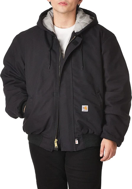 Carhartt Mens Flame Resistant Duck Active Jacket XXL Black
