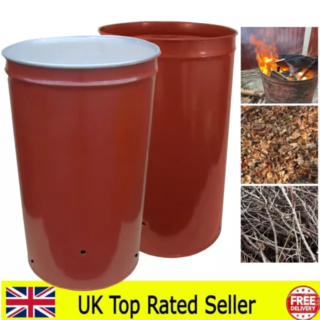 Extra Large Incinerator 210L Burner Leaves Fire Wood Cardboard Twigs Garden