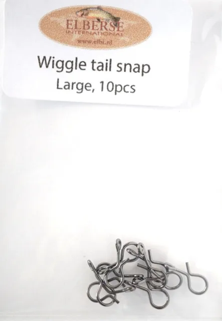 Snap Größe LARGE 10 Stück Wiggle Tail Montage Snap