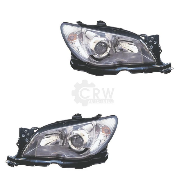 Jeu De Phares Avant H7/H7 Pour Toyota Corolla E12 Phase 2 (07/2004-02/2007) - Gauche + Droite Avec Moteur Réglage - Compatible VALEO