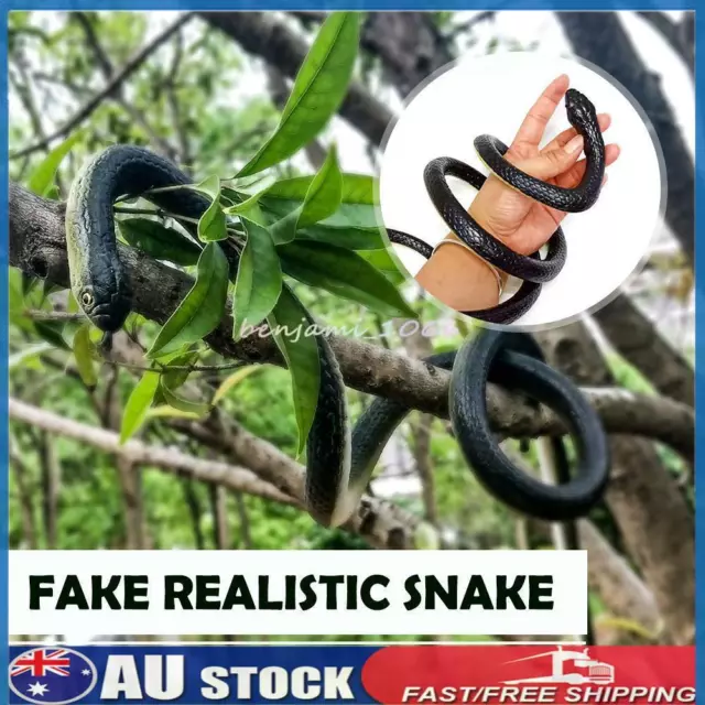 Fake Realistic Snake Lifelike Real Scary Rubber Toy Prank Party Joke Halloween