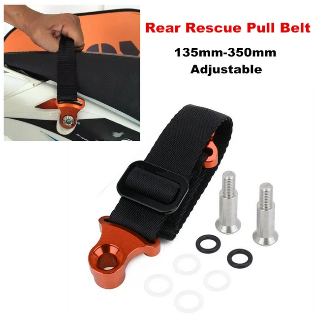 Universal CNC Adjustable Motocycle Pit Bike Rear Pull Handle Lift Tow Strap Belt