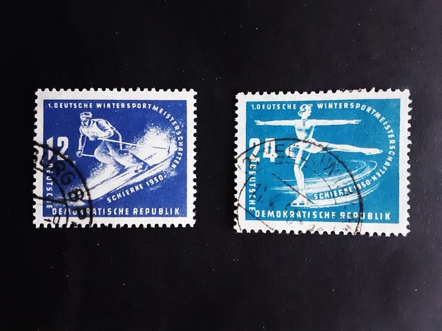 Briefmarken DDR Mi Nr 246/47 gestempelt, siehe Photos