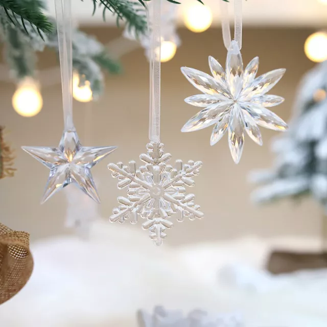 Navidad Cerca de nieve transparente Costa de Navidad Decoraciones navideñas  $d