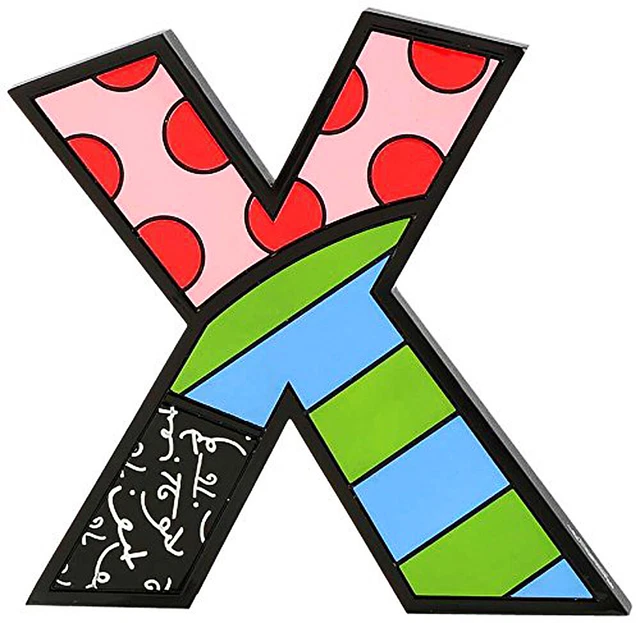 ROMERO BRITTO POP Art Alphabet Letter F EUR 26,60 - PicClick FR