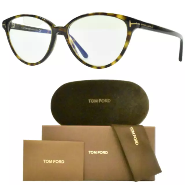 Tom Ford FT5545- B/O 052 Cat Eye Full Rim Womens Tortoiseshell Optical Frames