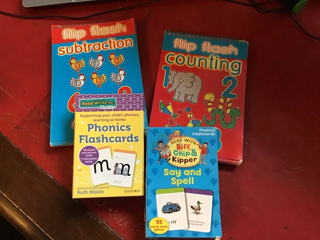 READ WRITE INC Phonics Flashcards Biff Chip Kipper Flip Flash Counting ...