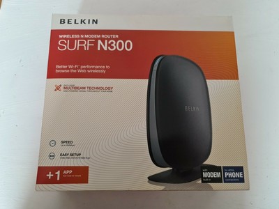 Belkin Surf N300 300 Mbps 10/100 WIRELESS N MODEM ROUTER GWC F9J1002uk 