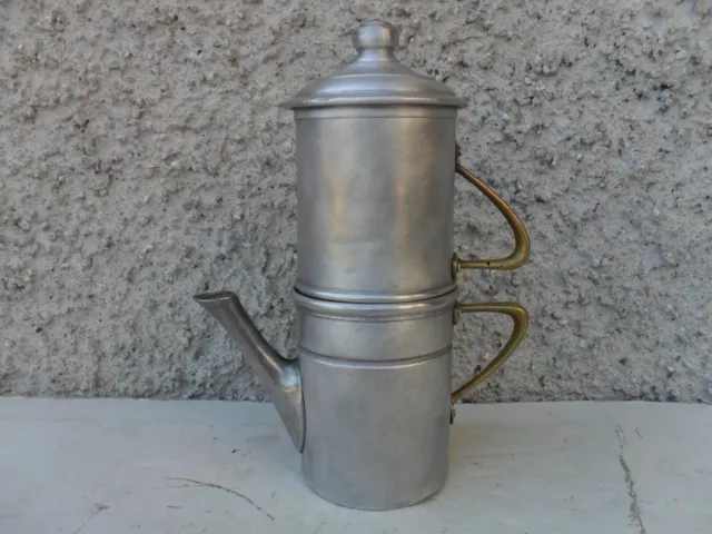 VECCHIA CAFFETTIERA NAPOLETANA Moka In Alluminio Da Collezione - Vintage  Anni 60 EUR 14,99 - PicClick IT