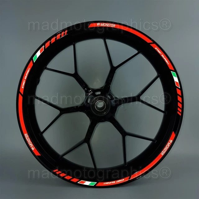 reflective motorcycle wheel decals rim stickers for Ducati MONSTER 696 796 821