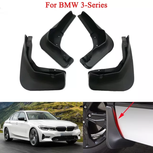 4pcs Car Mud Flaps Splash Guards Fender Mud Guards for BMW 3-Series 2019-2024