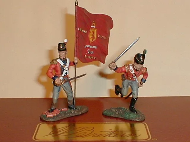 W. Britain, Napoleonic Wars, British Coldstream Guards Command Set, #00149