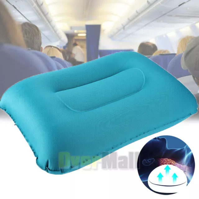 Air Pillow Inflatable Cushion Portable Head Lumbar Rest Compact Travel Camping