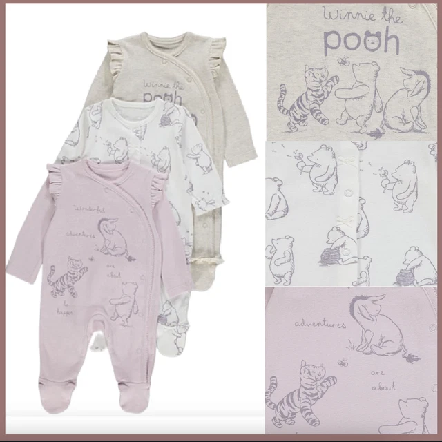 Set di 3 pigiami Disney bambine Winnie the Pooh per bambini