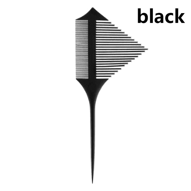 Color Double-sided Triangular Comb Dense Teeth Hairdressing Hair Dye Comb