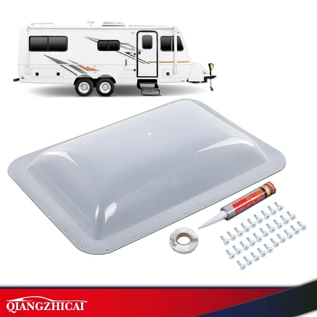 RV SKYLIGHT COVER Exterior SemiTransparent Camper Skylight 17.5" X 26.