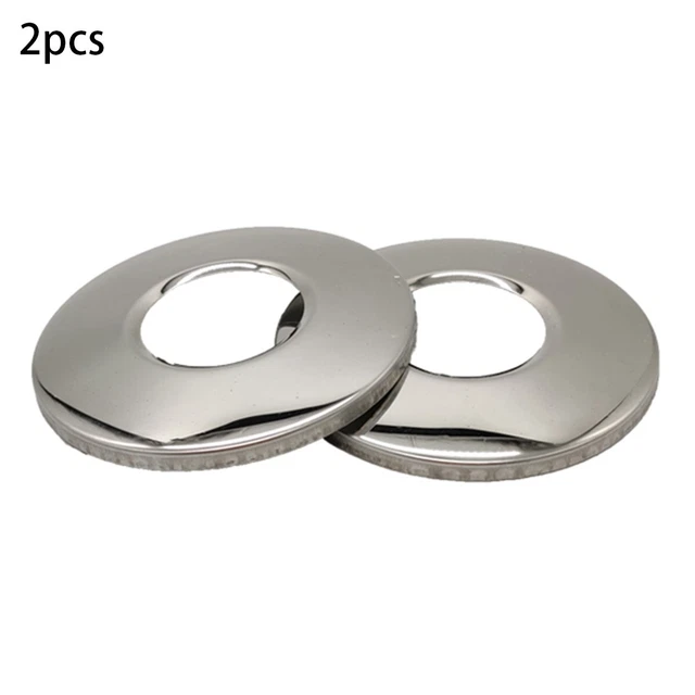 Lot De 2 Caches De Plaque Pour Rampe D'échelle De Piscine - Métal, 4,8 Cm - Protection Et Décoration - 6