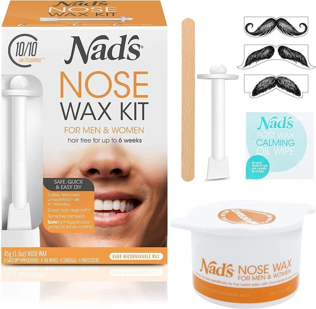 Nads Haarentfernung Nase Wachs Kit für Männer & Frauen haarfrei bis zu 6 Wochen