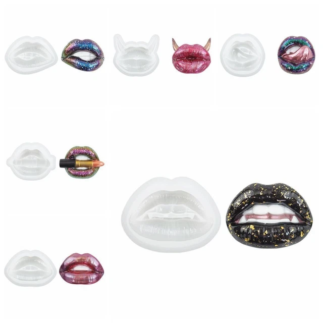 Silicone 3D Lips Epoxy Silicone Mold Candle Molds  Home Office
