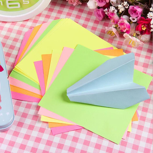 200pcs Kran Papier Origami Papier Kunst Projekte Kinder Quadrat Falten Papier 3