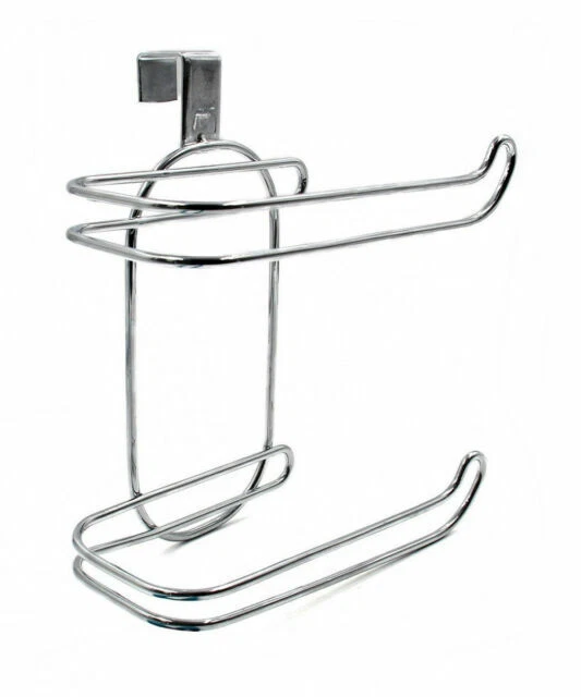 Tank Toilet Paper Holder 2 Roll Bathroom Storage Organizer Stand Tissue Rack