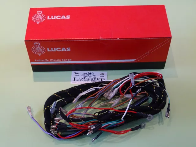 Triumph T120 Tr6 Bsa A65 1970-73  Genuine Lucas Main Wiring Harness Loom